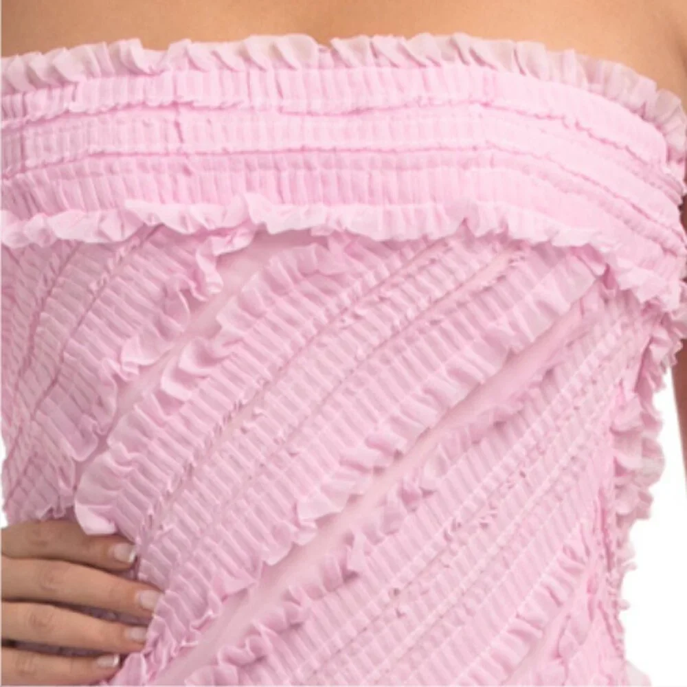 ENDLESS ROSE Strapless Ruffled Maxi Dress - Picture 3 of 5